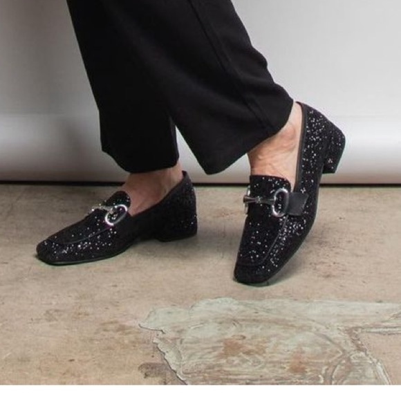 L’idea by Lori Black Gliter Leather with Bit Loafers size 38 / 8 - Picture 7 of 7